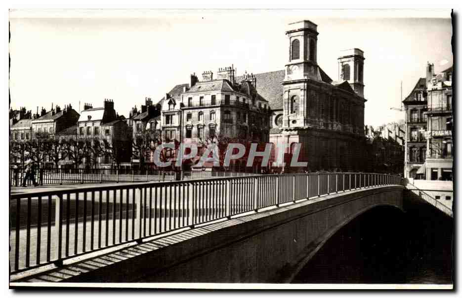 Besançon (Doubs) — Le Pont battant et l'Église de la Madeleine — Édition E. PROTET, Dole