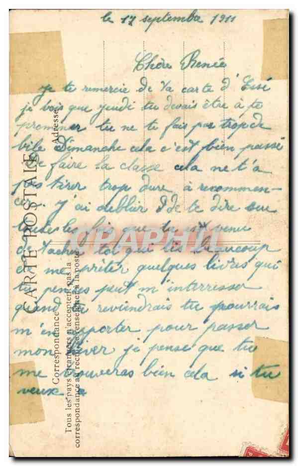 Costumes bretons CPA Les petits fiances bretons Sourire de contentement elle a dit oui sans rire (folklore) — Verso
