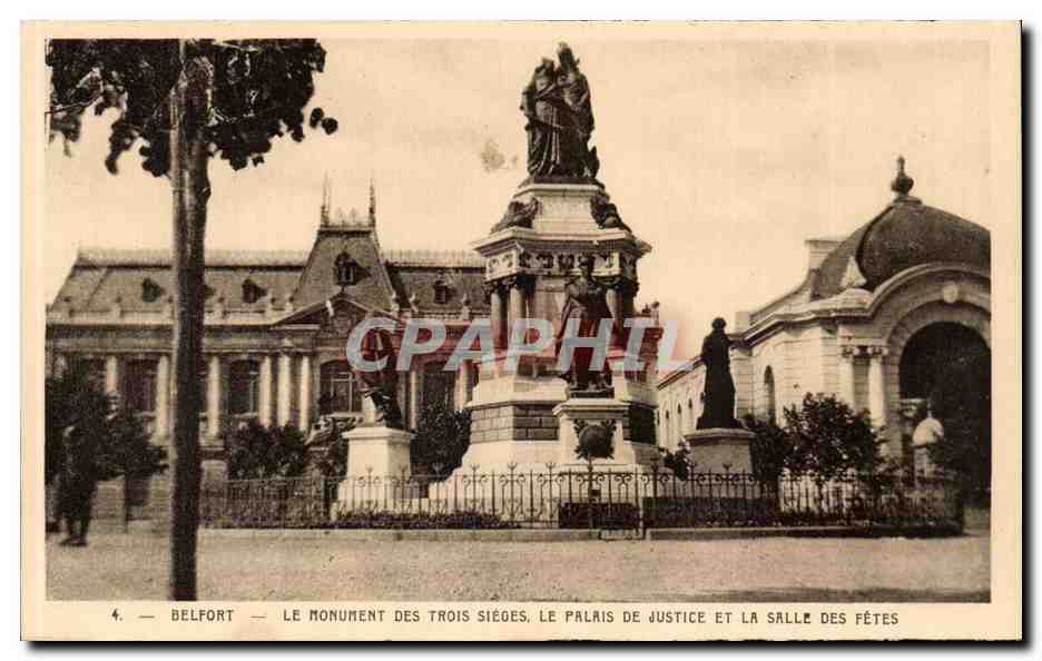 Belfort CPA Vue generale et le chateau