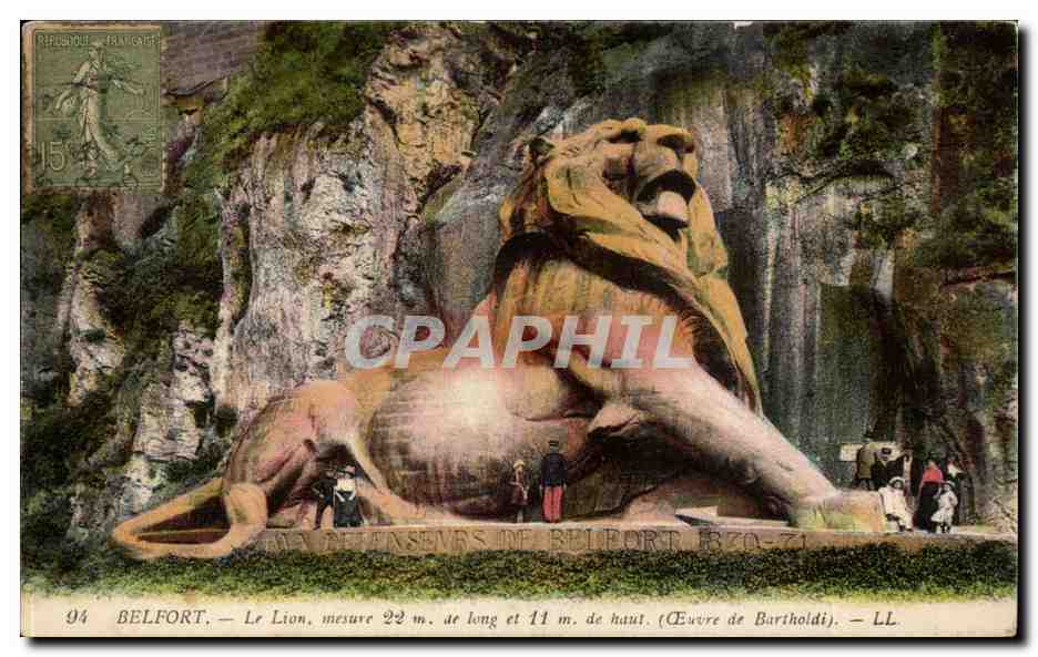 Belfort — Le Lion — œuvre de Bartholdi — LL