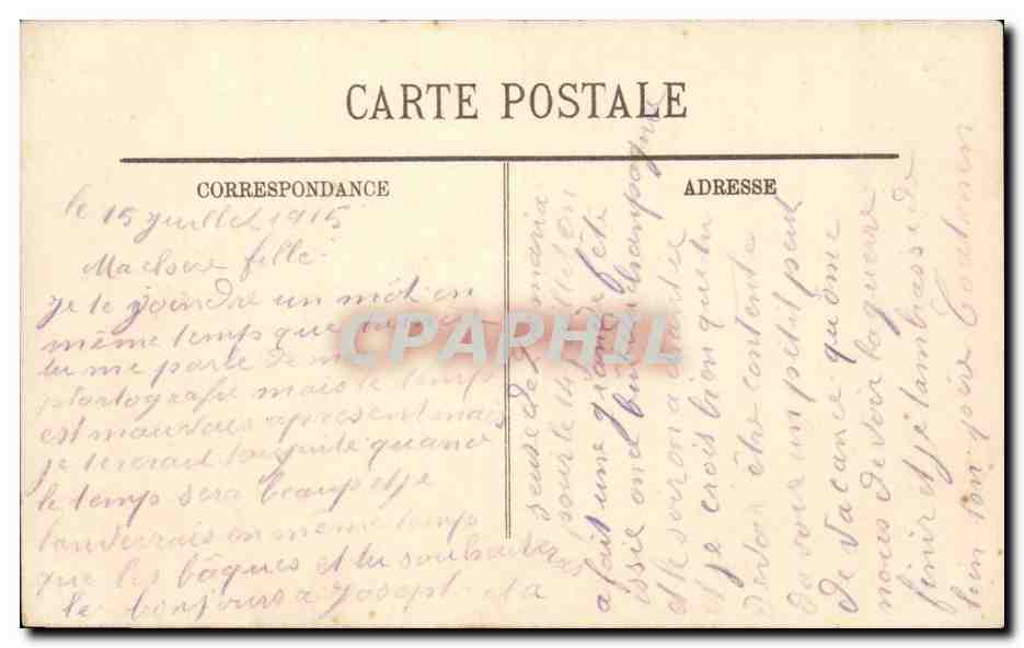 Belfort — Le Lion — œuvre de Bartholdi — LL — Verso