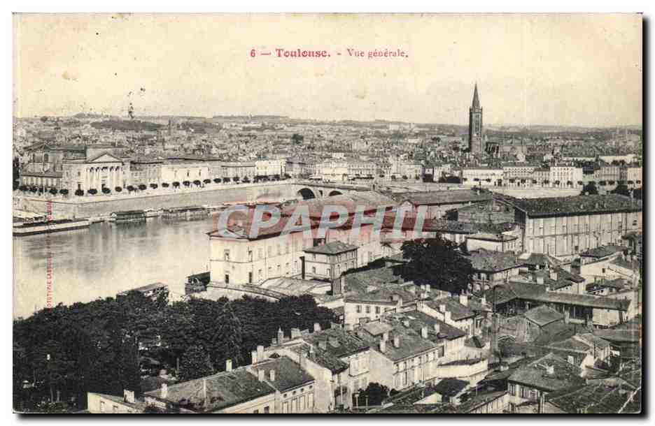 Toulouse — Vue générale — éditeur G. P. L. LARROQUE, n°6