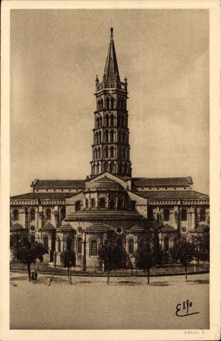 Toulouse CPA Abside de la basilique Saint SErnin