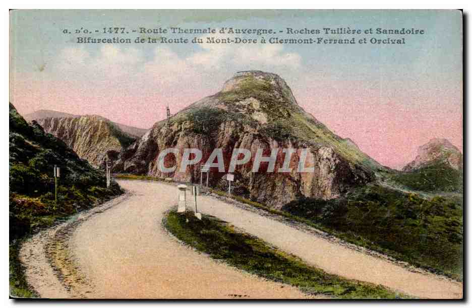 Route Thermale d'Auvergne — Bifurcation de la Route du Mont-Dore à Clermont-Ferrand et Orcival — n° 1477