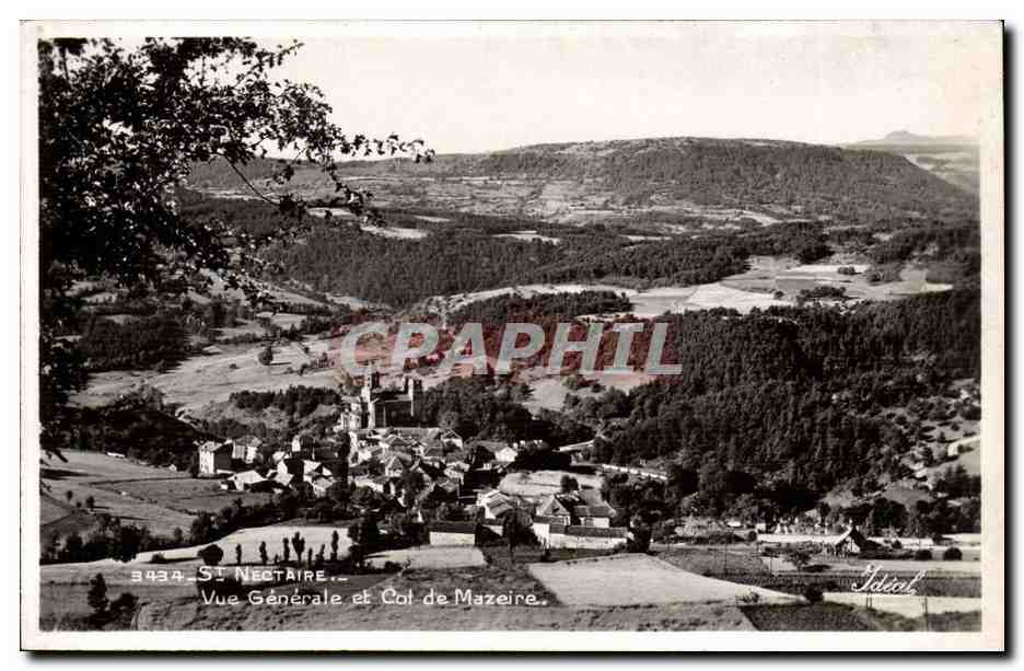 Saint-Nectaire — Vue Générale et Col de Mazeire — Édition Idéal