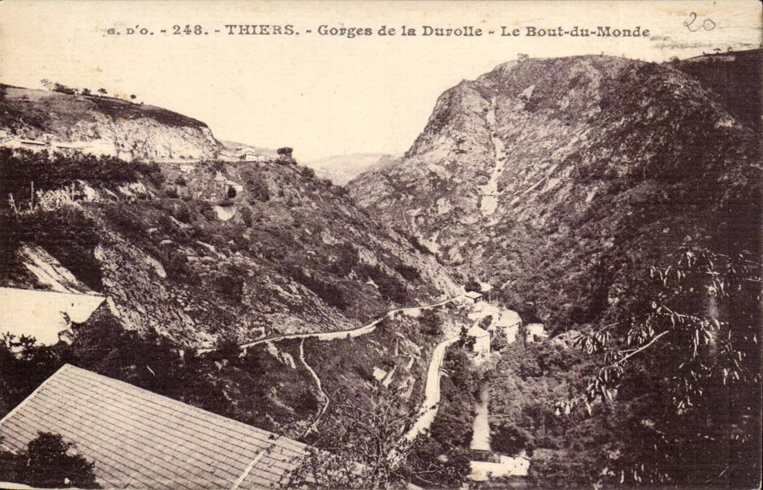 Thiers - Gorges de la Durolle - Le Bout-du-Monde — éditeur e.d.o., n° 248