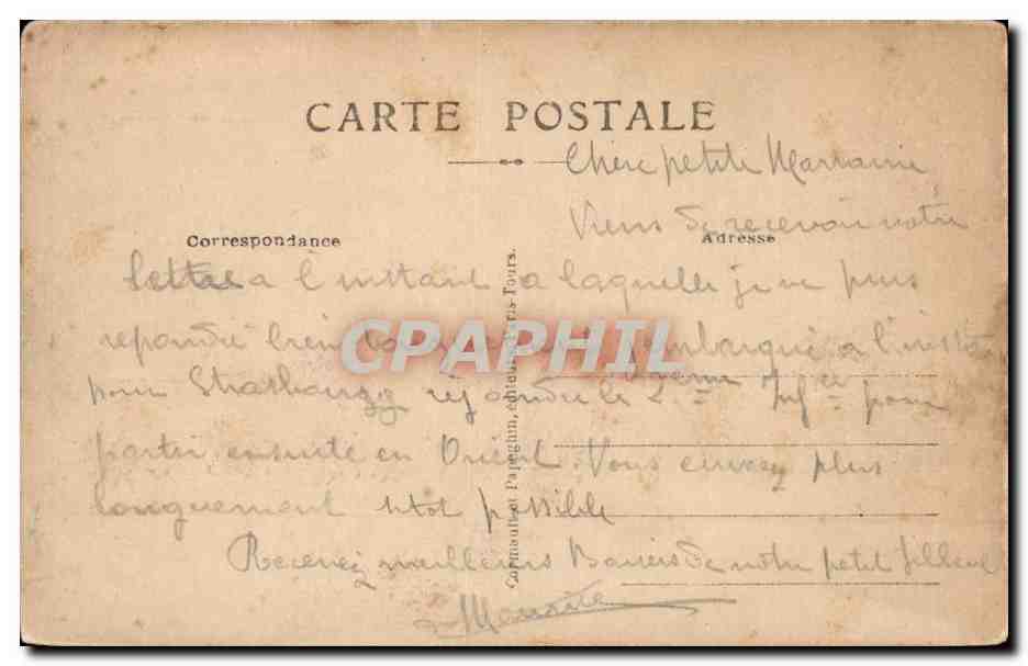 Paris CPA Apotheose de la Victoire 14 juillet 1919 Place de la Concorde Marechal Petain et son etat major — Rückseite