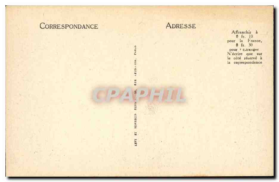 Chamonix Mont Blanc CPA — Verso