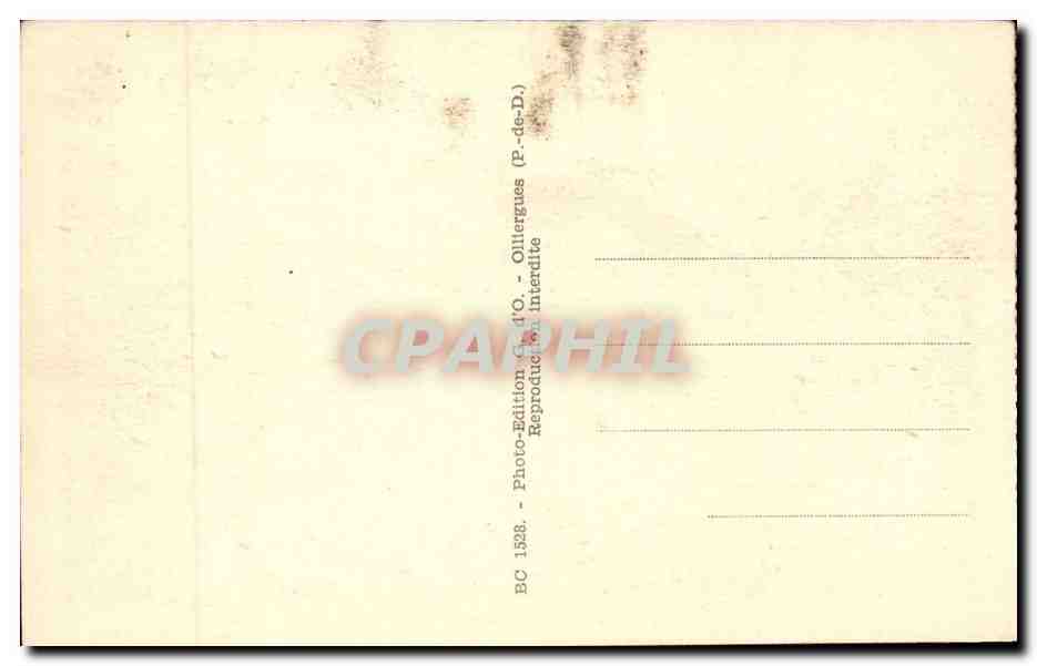 Mont Dore CPA Parc du casino auvergne — Rückseite