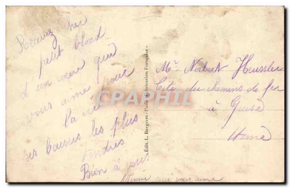 CPA Fantaisie Couple  — Rückseite