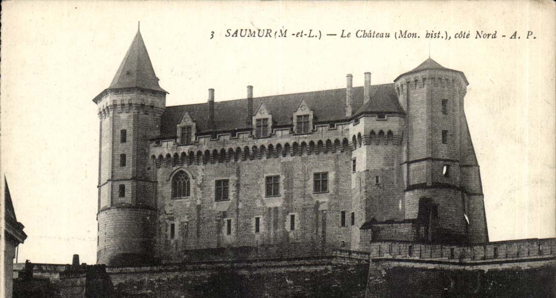 Saumur CPM le chateau cote Nord