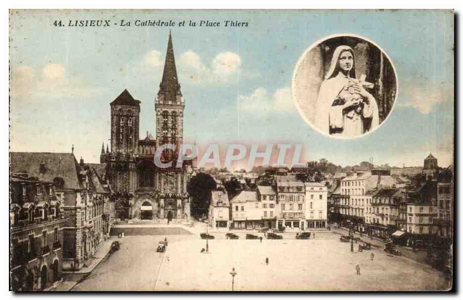 Lisieux - La Cathédrale et la Place Thiers — J. Nozais, éditeur