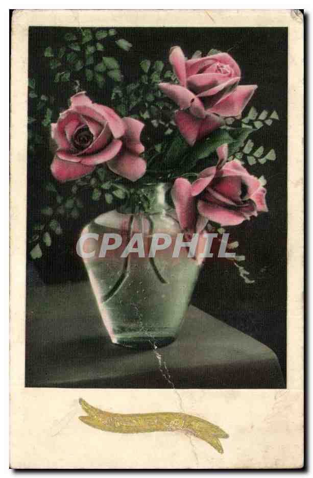 Rosa in un vaso — edizione non identificata — CPAPHIL