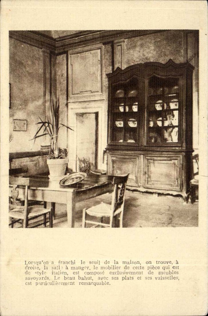 CPA Interieur salle a manger cuisine 
