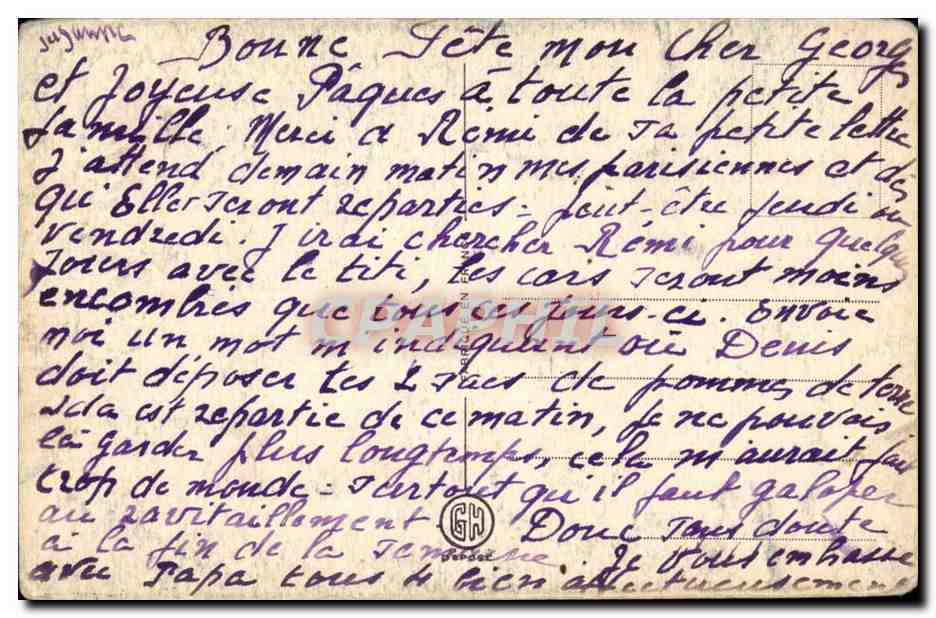 CPA Fantaisie Bonne fete — Rückseite