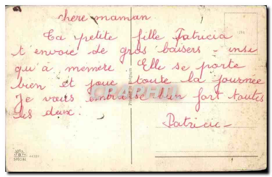 CPA Fantaisie Fleurs — Rückseite