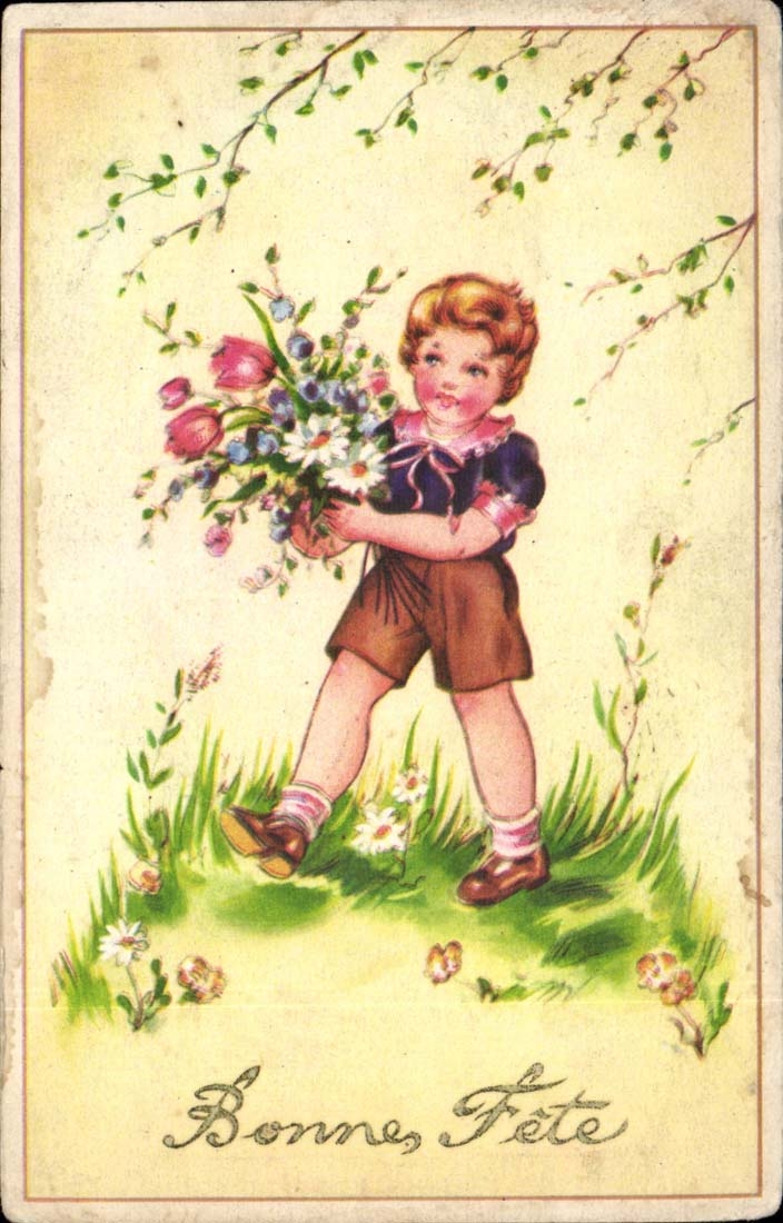CPA Fantaisie Bonne fete (enfant)