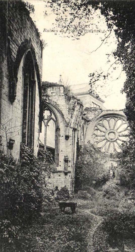 Angers CPA Ruines de l'eglise toussaint