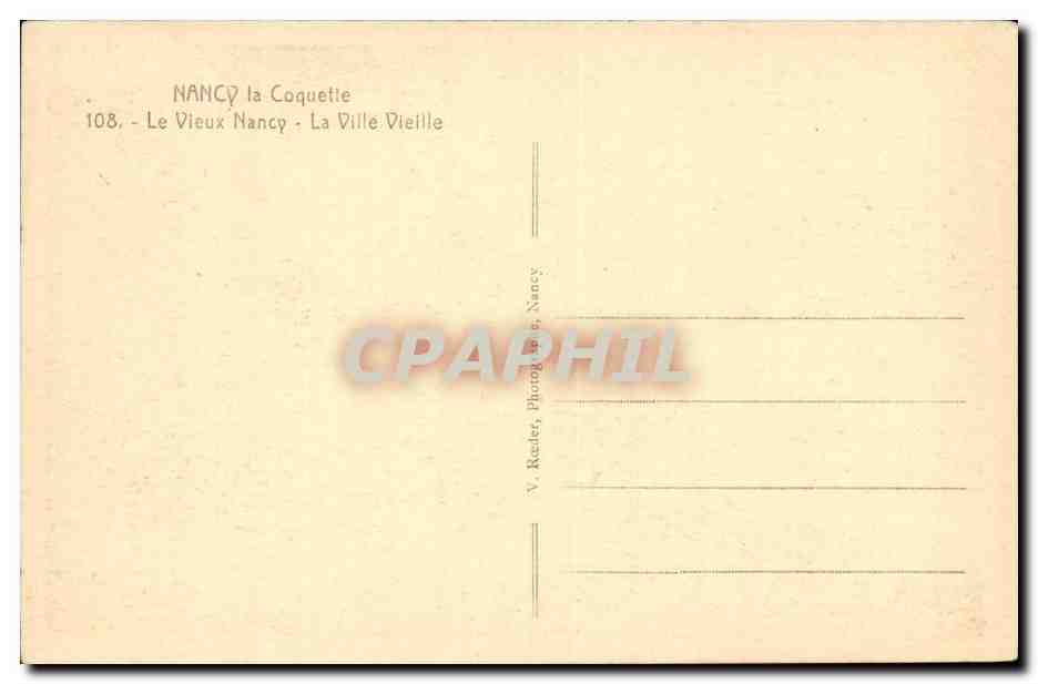 Nancy CPA la ville vieille — Rückseite