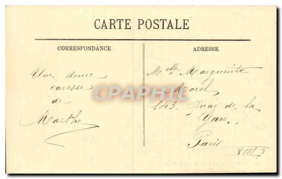 Rouen CPA La fontaine Sainte marie — Verso