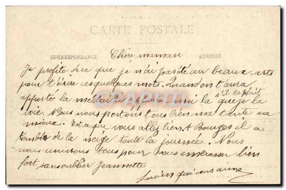 Bourges CPA La cathedrale Vue laterale Sud — Verso
