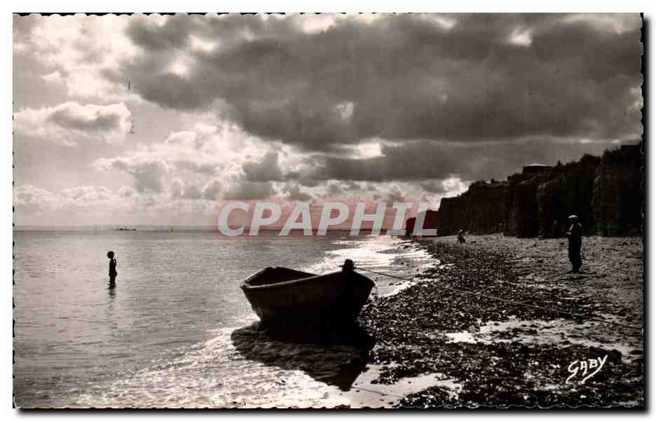 Luc sur Mer CPA Contre jour sur les falaises