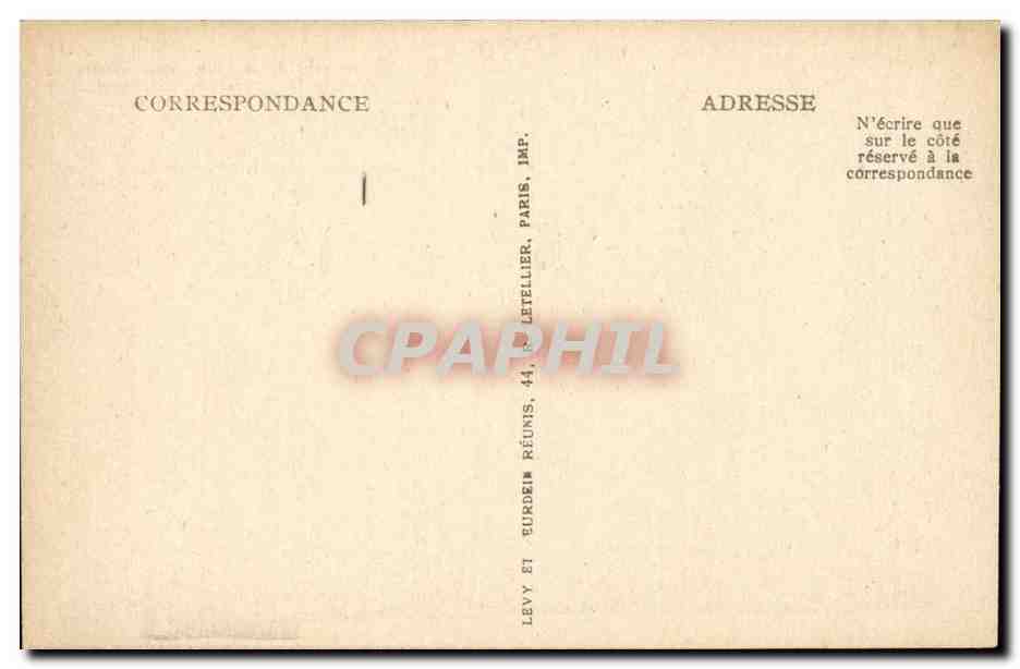 Auxerre CPA Vue prise des bords de l'Yonne — Verso