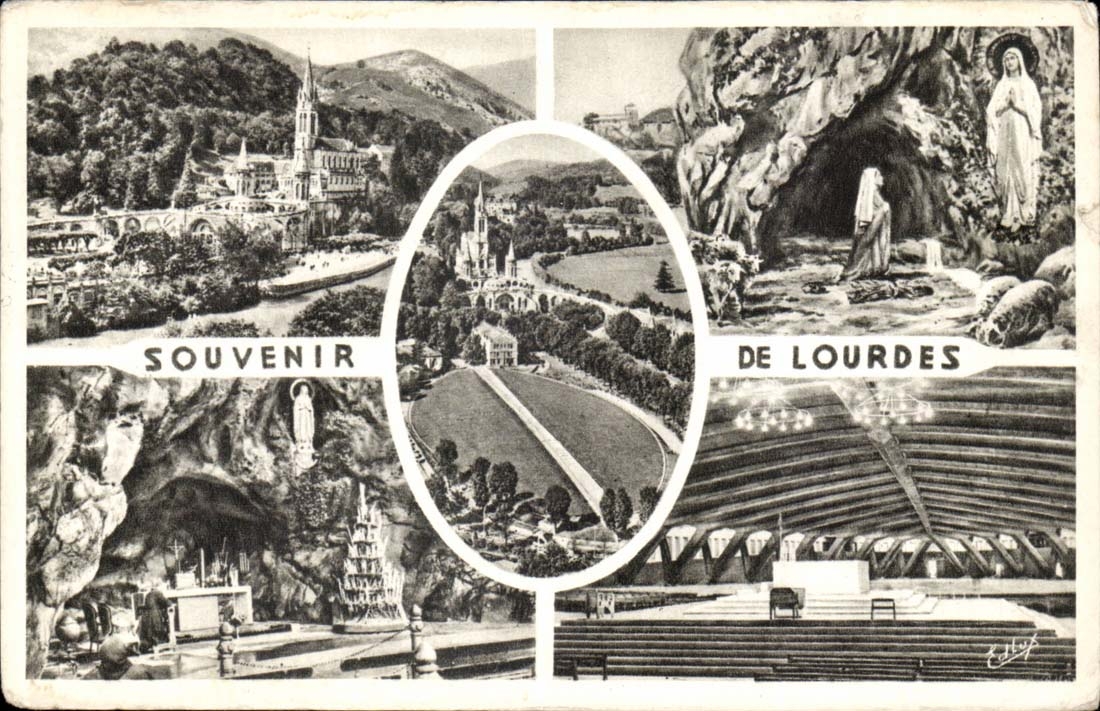 CPA Souvenir de Lourdes 