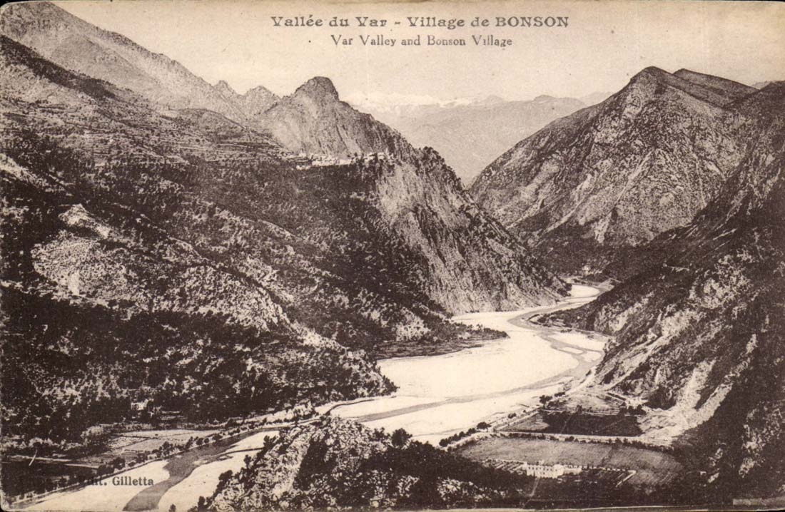 CPA Vallee du var Village de Bonson 