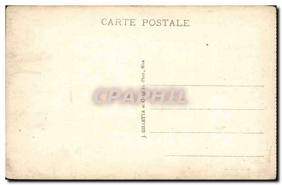 CPA Vallee du var Village de Bonson  — Rückseite