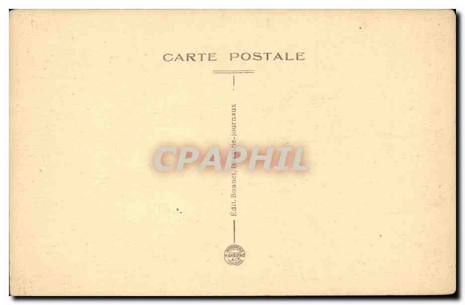 Auxerre CPA Le portail de l'eglise Saint Pierre — Verso