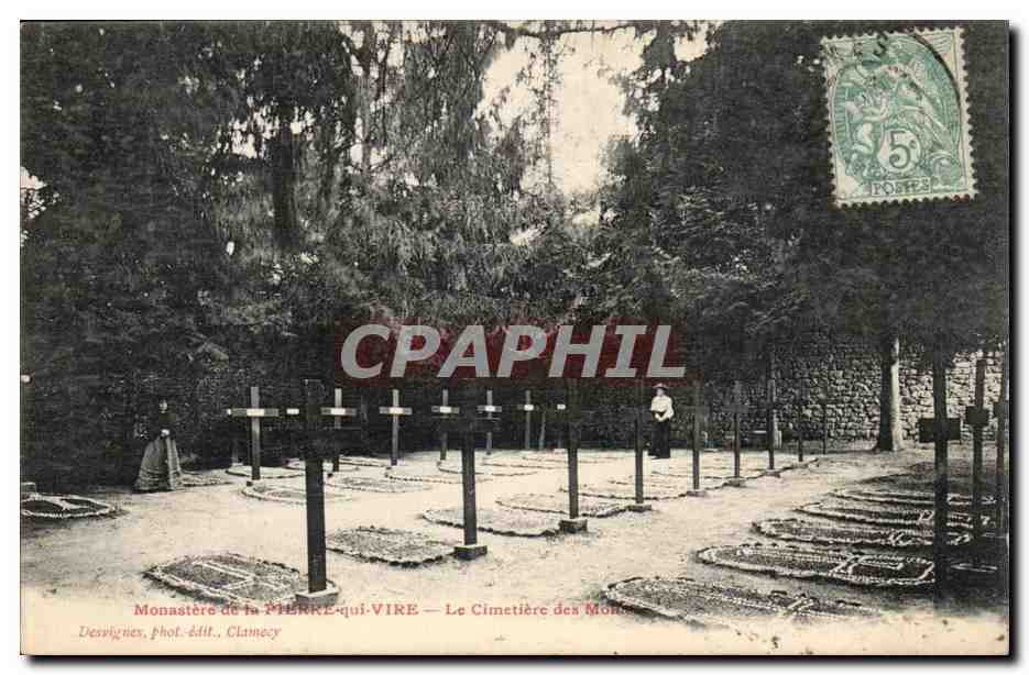 Monastère de la Pierre-qui-Vire — Le Cimetière des Moines — Dessignies, phot.-édit. Clamecy