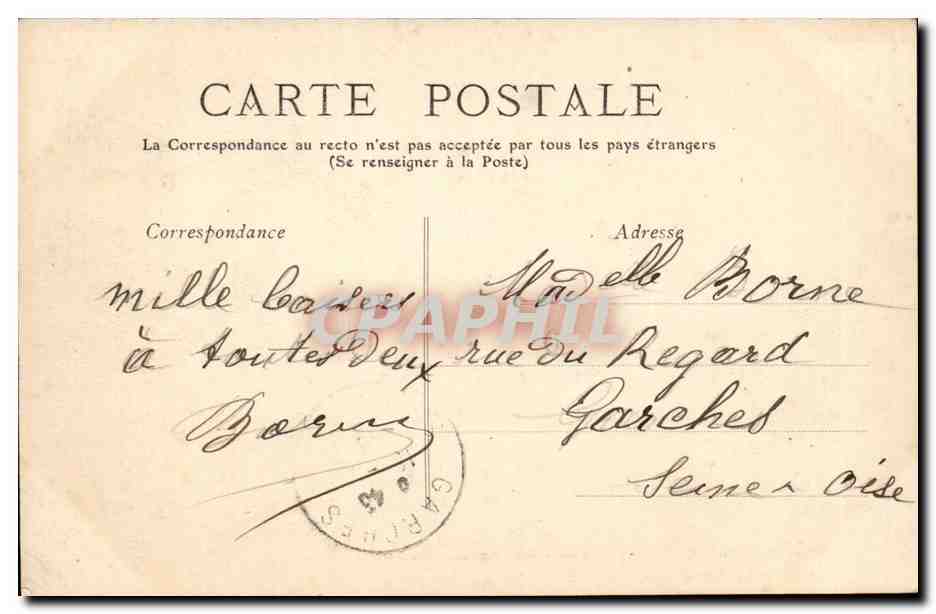 Monastère de la Pierre-qui-Vire — Le Cimetière des Moines — Dessignies, phot.-édit. Clamecy — Verso
