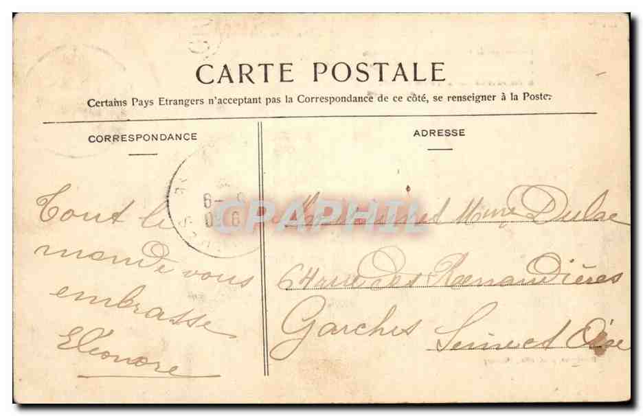 La PIERRE-QUIVIRE — Le Monastère (n° 2) — Dessignies, phot.-édit. Mannecey — Rückseite