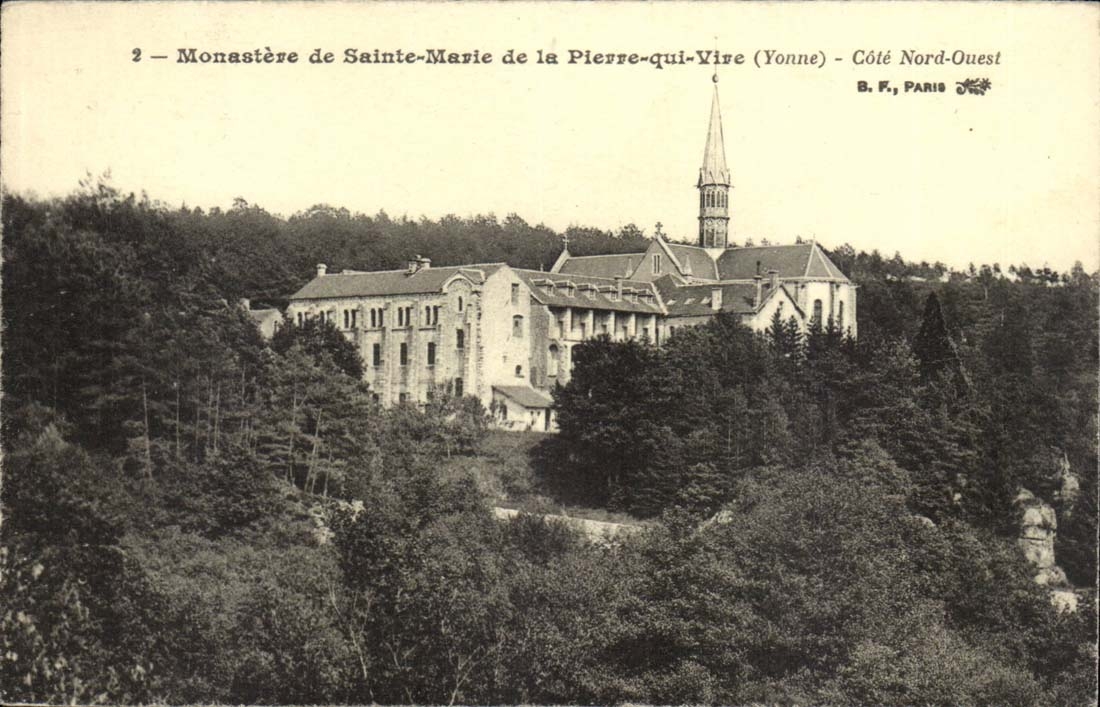 La Pierre qui Vire CPA Monastere Cote Nord Ouest
