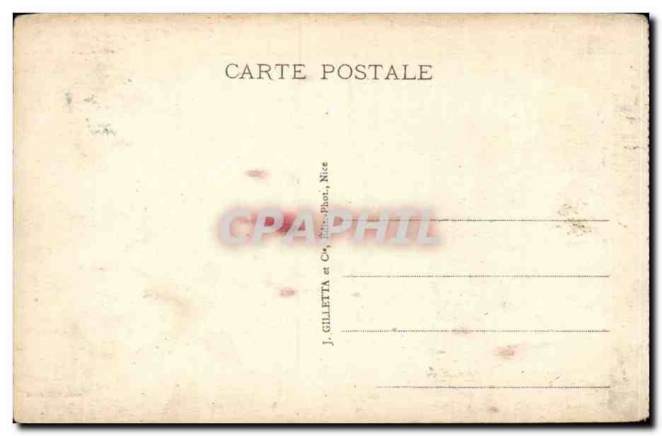 Beaulieu CPA Petite Afrique  — Rückseite