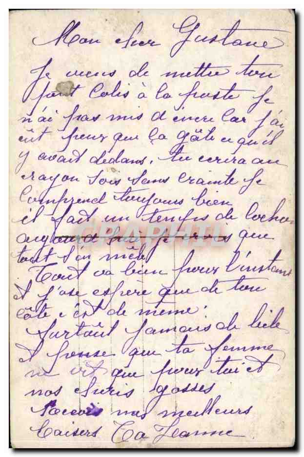 CPA Fantaisie Enfant Muguet de Mai Bonheur pour l'annee — Rückseite