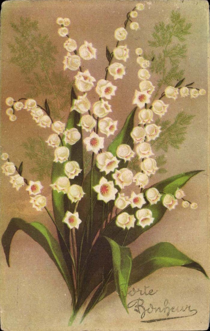 CPA Fantaisie Porte bonheur