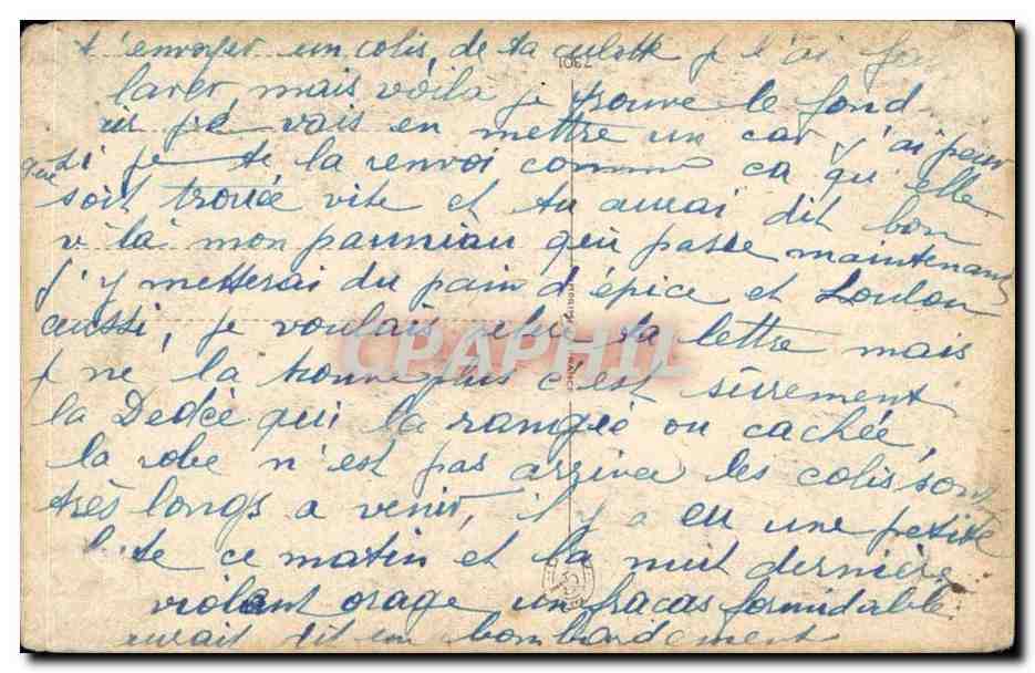 CPA Fantaisie Porte bonheur — Back