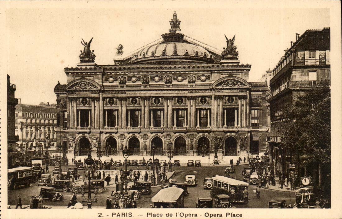 Paris CPA Place de l'opera 