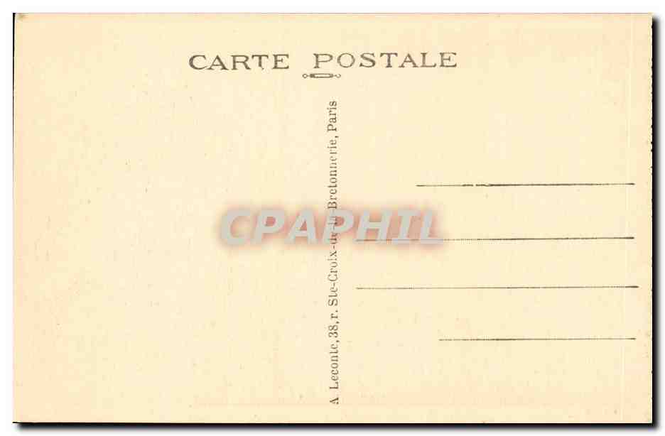 Paris CPA Tombeau du soldat inconnu  — Verso
