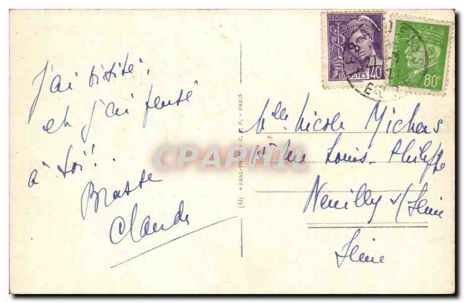 Les Andelys CPA L'eglise Notre DAme — Rückseite