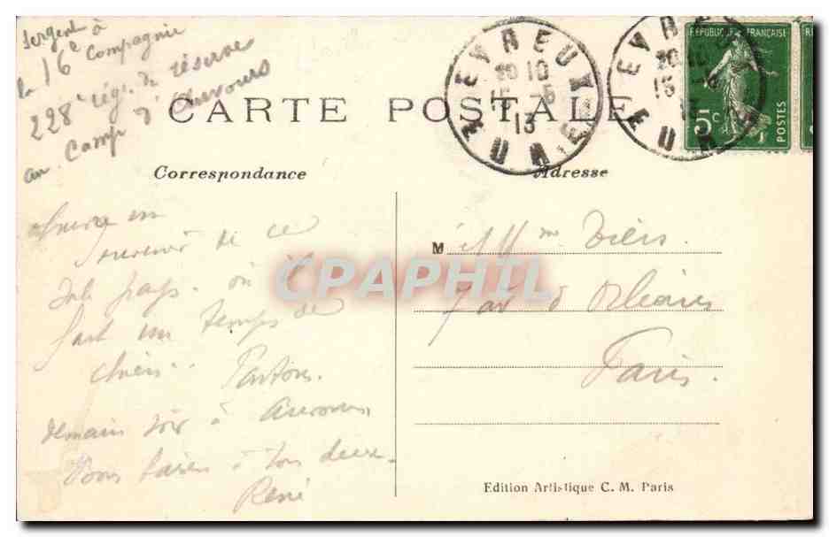 Évreux (Eure) — Cathédrale, la Grille du Chœur — Édition Artistique C. M. — Rückseite
