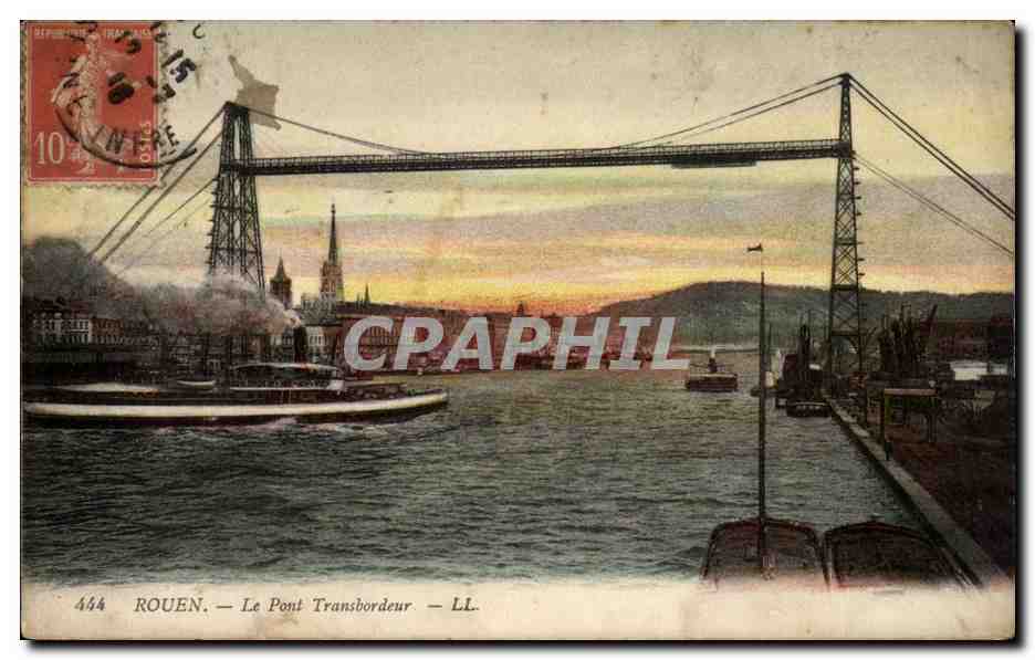 Rouen CPA Le pont transbordeur