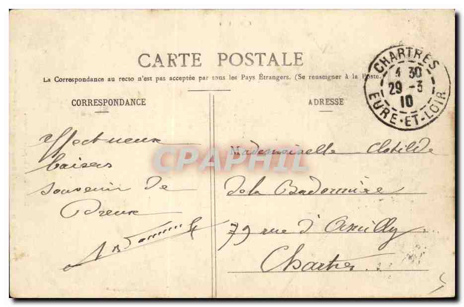 Dreux - Chapelle Saint-Louis - Tombeau de la Duchesse de Montpensier et du Duc de Nemours — Verso