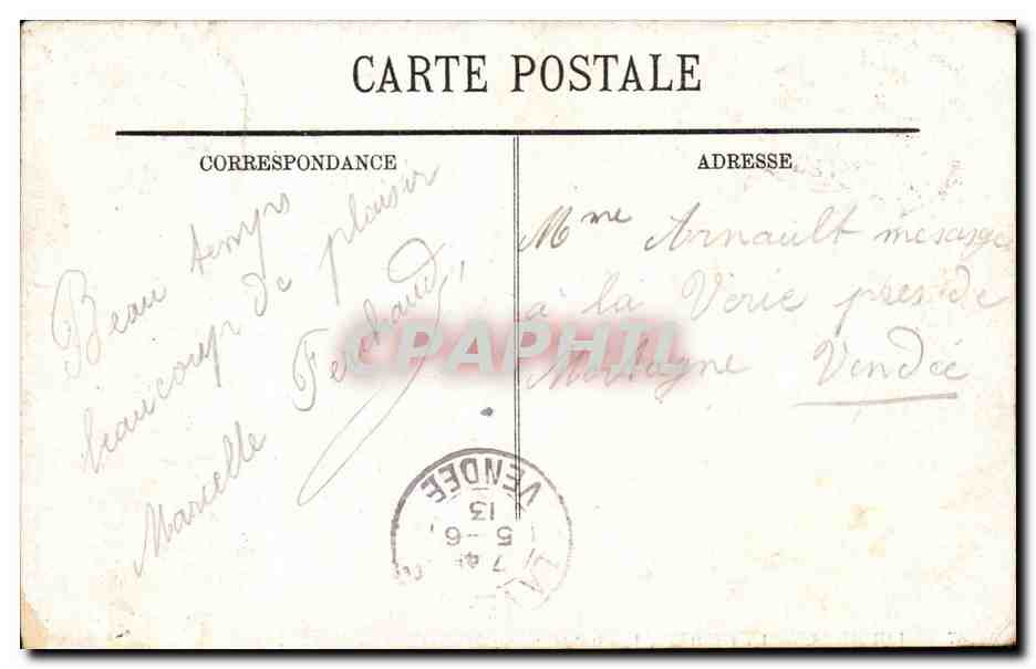 Lourdes CPA La grotte Les robinets — Verso