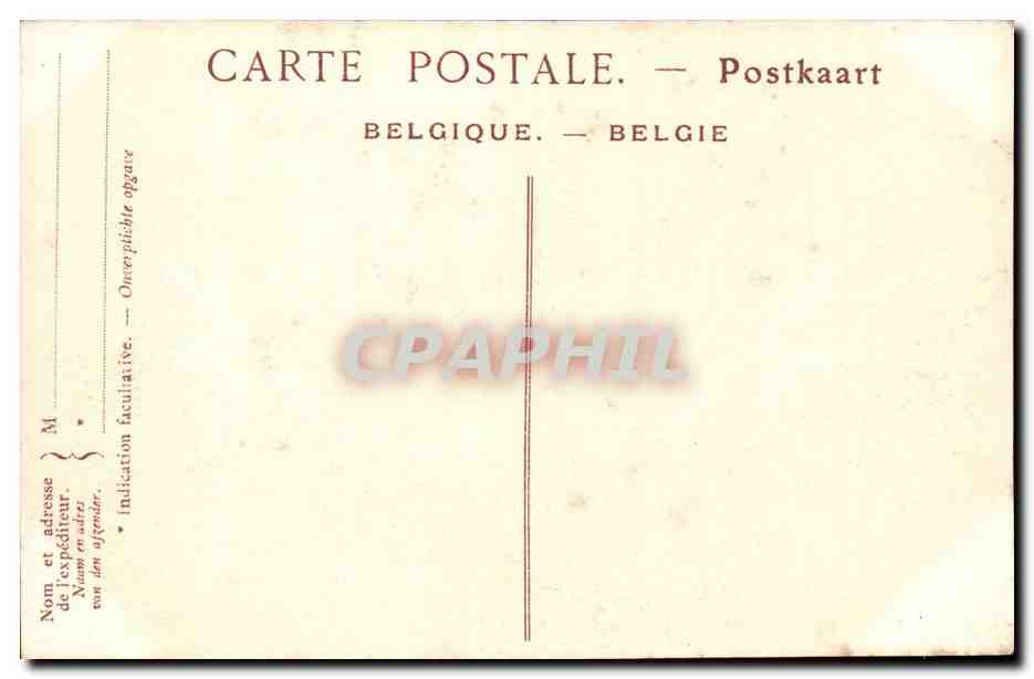 Belgie Belgique Bruges CPA La porte Sainte Croix — Rückseite