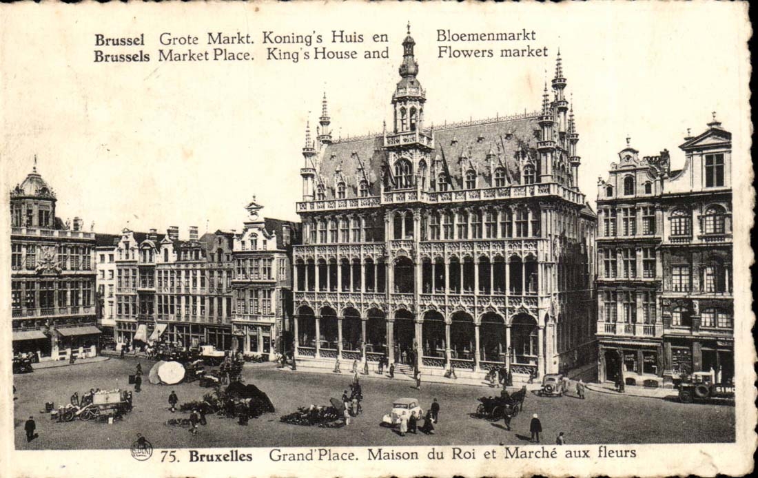 Belgie Belgique Bruxelles CPA Bloemenmarkt