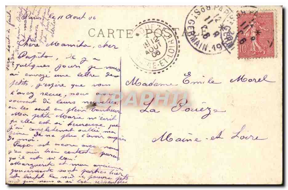 CPA Musee du Luxembourg L'orage East (alfred) — Verso