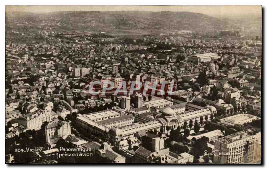 Vichy — Panoramique prise en avion — Édition La Cigogne